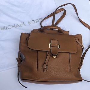 MK MICHAEL KORS Brown leather backpack